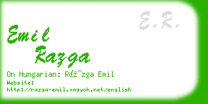emil razga business card
